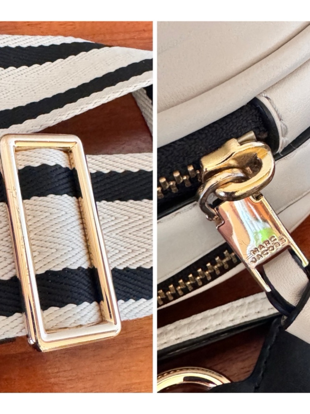 🤍CHIC🤍MARC JACOBS WHITE SIGNET ROUND CROSSBODY BAG - Picture 8 of 16
